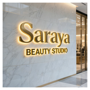 Letras de canal LED personalizadas Señalización de tienda al aire libre Signo de logotipo acrílico 3D - Product Image 1