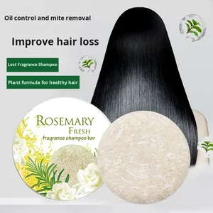Ensemble de savon solide pour cheveux de célébrité d'Internet, huiles essentielles (Nasturtium Polygonum Multiflorum Ginseng) pour cheveux secs - Perte de cheveux - Product Image 4