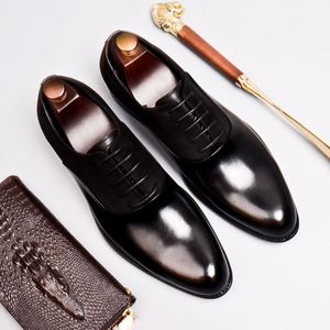 Formal Men's Oxford <b>Shoes</b> Genuine Leather Midsole Waterproof Breathable <b>Height</b> <b>Increasing</b> Casual Handmade <b>Shoes</b> - Product Image 5