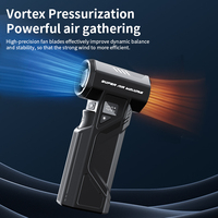 Souffleur de poussière électrique portable 130 000 tr/min, mini ventilateur turbojet portatif, pliable, sans balais, USB, pour voiture, extérieur, camping