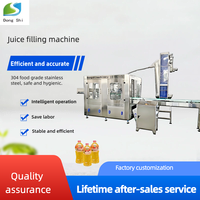 Machine de remplissage électrique de boissons 200 ml, remplisseuse automatique de jus et d'eau pour bouteilles en verre et en plastique, ligne d'emballage