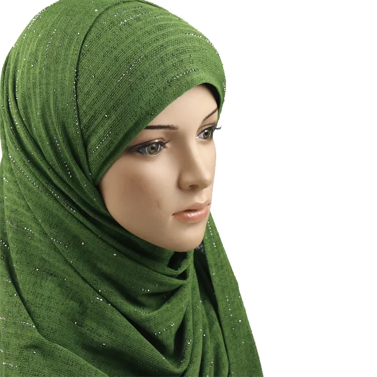 Groothandel Mix Plain Kleuren Sjaal Produceert Mode Breien Steen Vlakte Hijab Sjaal Voor Vrouwen