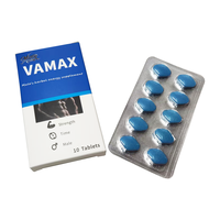 Étiquettes personnalisées Pilules bleues pour l'amélioration masculine Complément alimentaire à base de plantes Avantages personnalisables 100mg/500mg