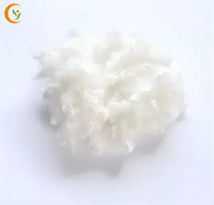 7D*32mm soft White Recycled HCS Polyester Staple Fiber Cutting Fiber Eco-Friendly Polyester Fiber Manufacturers and Suppliers