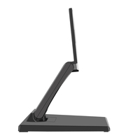 Support d'écran de bureau en alliage d'aluminium de haute qualité, base plate, pour machine POS, inclinaison à 90 degrés, VESA, noir, en stock, 13-24, 17-24