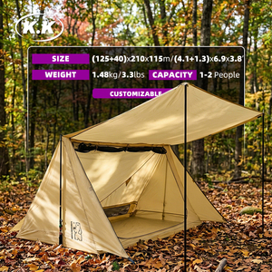Tente de randonnée ultralégère Kawagebo Kamp (KK) 1,48 kg / 3,3 lb en polyester / Oxford, portable, pour 1 à 2 personnes, pour la randonnée et l'escalade - Product Image 1