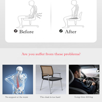 Coussin orthopédique en mousse à mémoire de forme, pour siège de voiture, de bureau, pour chaise gccyx