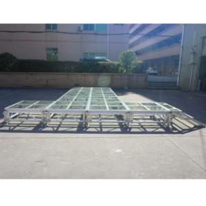 Plataforma de escenario con acabado de plexiglás de aluminio de 4x4 pies, escenario moderno - Product Image 2