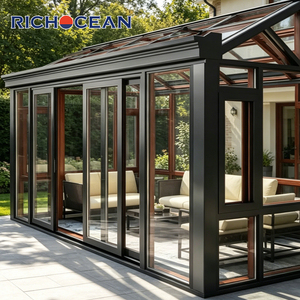RICHOCEAN - Solárium Moderno de Aluminio Resistente con Doble Aislamiento y Vidrio para Jardín, Patio o Invernadero - Product Image 2