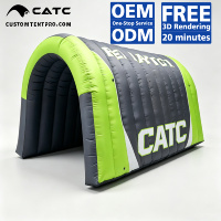 Arche publicitaire gonflable CATC personnalisée, étanche et durable, pour événements sportifs, en tissu Oxford 350D, gonflage continu
