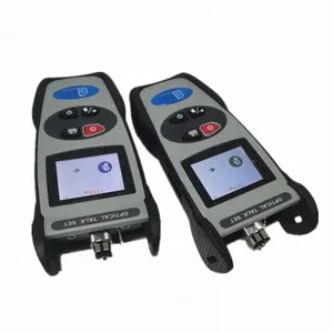 100km 45dB Handheld Digital Optical Fiber Talk Set FFS601For Operations Of Installation CATV FTTH Optical Testing Maintenance