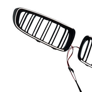 2013-2019 para <span class=keywords><strong>BMW</strong></span> 4 Series F32 parrillas de coche doble línea luminosa LED reemplazo de red media nueva condición Material ABS - Product Image 4