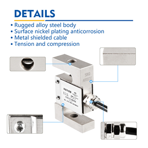 Celda de Carga Tipo S Silvanus TSC-50kg, Precisión del 0.03%, Protección IP65, Sensor de Pesaje de Acero Aleado para Básculas de Tolva y Plataforma - Product Image 3