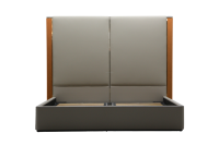 Nouveau lit double italien léger de luxe au design moderne haut de gamme en cuir souple lit super king size