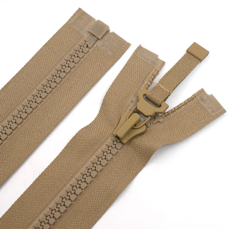 HVV umwelt freundlicher Khaki Plastic Zipper 5 für Kleidungs stück Produkt