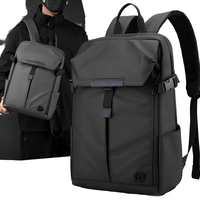Sac à dos pour ordinateur portable unisexe, fonctionnel, en nylon, imperméable, 20-35L, doublure en polyester, sac à dos multifonctionnel pour ordinateur