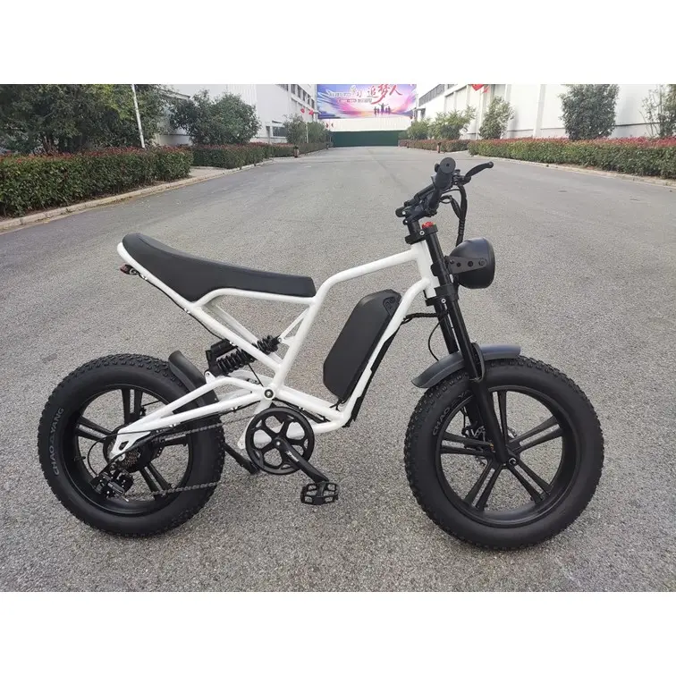 YIYKEN 20 pollici Fat Tire 7 velocità Ebike freno a disco 48V 15AH batteria al litio lega di alluminio Retro Vintage Ele