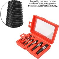Extracteur de vis endommagées, 8 pièces, extracteur de goujon cassé, kit d'extracteur de vis à filetage fin