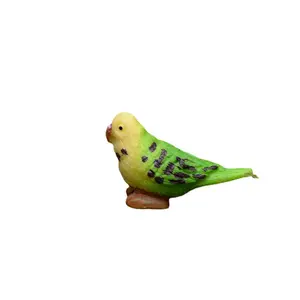 微型动物小雕像迷你仿真鹦鹉鸟仙女花园装饰模型装饰动物苔藓景观配件