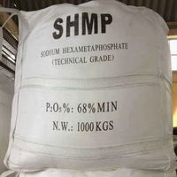 Hexamétaphosphate de sodium (SHMP) de qualité industrielle 68% CAS 10124-56-8, dispersant pour détergents et textiles