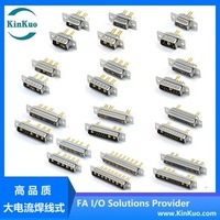 Conector de Alimentación D-SUB Hembra de 5W5 KinKuo, Conector Industrial de Corriente Pesada de Señal Mixta