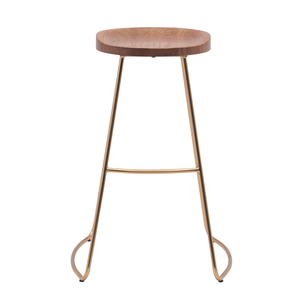 Gỗ thanh phân truy cập chiều cao kim loại chân bếp đảo gỗ <span class=keywords><strong>backless</strong></span> thanh phân - Product Image 2