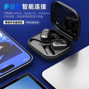Open Ear Bluetooth Headphones Y30 BT 5.4 ENC Noise Reduction <b>Wireless</b> Sports Earphones - Product Image 2