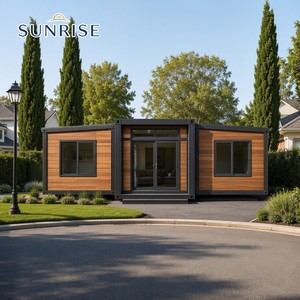 บ้านคอนเทนเนอร์สำเร็จรูป SUNRISE ระดับพรีเมียม คุณภาพสูง ทนทาน ขยายได้ หรูหรา เคลื่อนย้ายได้ สำหรับการใช้งานที่มีมาตรฐานสูง - Product Image 1