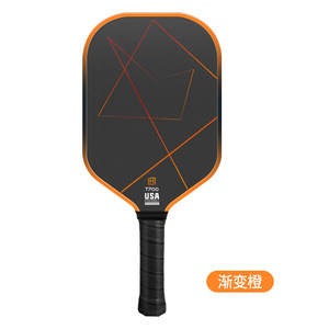 Raquette de pickleball T700 en fibre de carbone 13,4 mm, orange dégradé, forme standard, pour entraînement - Product Image 1