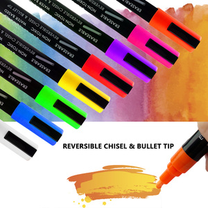 Ensemble de 8 stylos effaçables à l'encre de <span class=keywords><strong>craie</strong></span> lavable Chalktastic, marqueurs de tableau noir à la <span class=keywords><strong>craie</strong></span> liquide pour enfants - Product Image 6