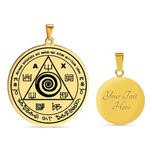 Talismán Mágico de <span class=keywords><strong>Abraxas</strong></span> para Controlar tu Vida con los Espíritus, el Mejor Amuleto de Dinero, Collar con Colgante de Acero Inoxidable - Product Image 2