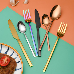 Set di Posate Dinyong in Acciaio Inox Lucidato a Specchio, Stile Moderno per Cucina Occidentale, Set da Quattro Pezzi - Product Image 4