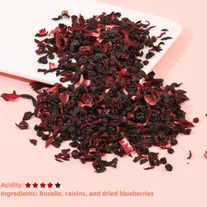 1千克散装葡萄干蓝莓罗塞尔混合茶混合花果浆果茶