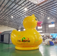 Canard gonflable géant en PVC jaune pour publicité en piscine, certifié CE, taille personnalisable