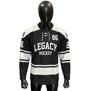 Jersey de Hockey sobre Hielo Personalizado con Bordado Profesional de Poliéster de Secado Rápido al Mejor Precio - Product Image 1
