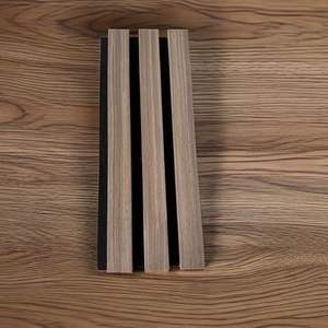 Panel Acústico de Madera de <span class=keywords><strong>Nogal</strong></span> Natural Akupanel, Panel de Pared Acústico con Luz LED, Ignífugo, Ecológico, Insonorizante para Hoteles, Diseño de Modelo 3D - Product Image 4