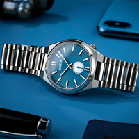 Montre de luxe pour homme, bracelet en acier inoxydable, largeur 24 mm, analogique, montre mécanique automatique, Orologio Di Lusso