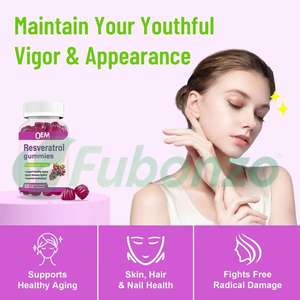 Bonbons gélifiés à la resvératrol de haute pureté OEM, 98% de trans-quercétine, CoQ10, vitamine <span class=keywords><strong>C</strong></span>, antioxydant, soutien articulaire, santé cardiaque et <span class=keywords><strong>c</strong></span>érébrale - Product Image 5