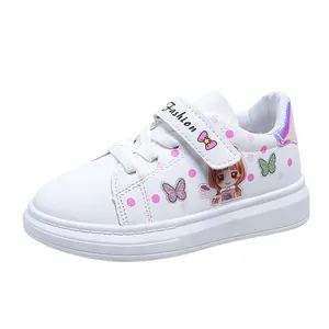OEM Factory Children Footwear Kids girl Walking Style Pink Casual Sneakers Shoes Baby Girl Princess Decoration Skateboard Shoes