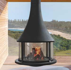 Chimenea suspendida para calefacción doméstica, estufa <span class=keywords><strong>de</strong></span> <span class=keywords><strong>leña</strong></span> colgante con chimenea - Product Image 3