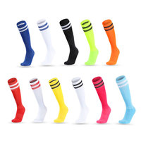Chaussettes de sport respirantes pour hommes, motif rayé, techniques de tricotage, avec logo sur le bord du bas et sur le corps de la chaussette