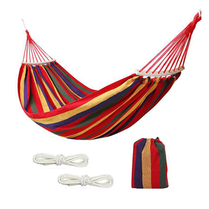 Outdoor Travel <b>Backpacking</b> Hiking Foldable Camping Single Double Hanging <b>Canvas</b> Hammock - Product Image 2