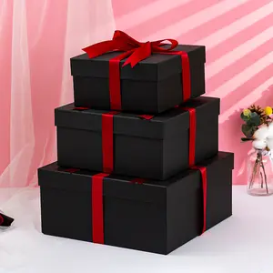 고급 뚜껑 및베이스 포장 상자 고급 로고 사용자 정의 미용 네일 화장품 보석 가발 크리스마스 상자