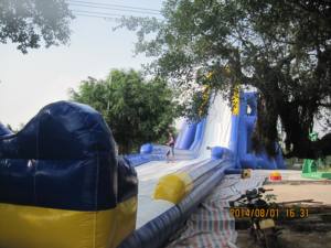 <b>Inflatable</b> 50 meters giant <b>water</b> <b>slides</b> for outdoor commercial party rental - Product Image 2