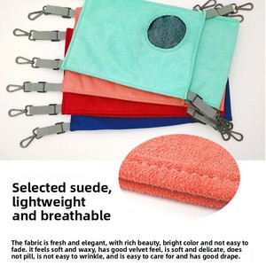 Nouvelle Cage Suspendue Double Couche en Velours Écologique et Daim pour Hamsters et Cochons d'Inde – Petits Accessoires pour Animaux de Compagnie - Product Image 3