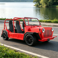 Mini Moke électrique pour voiture 4 places 4x4, voiturette de golf 96V certifiée CE