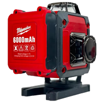 Kit de niveau laser rotatif Milwaukee M18 18V, outil de mesure laser vert auto-nivelant de haute précision pour la construction professionnelle