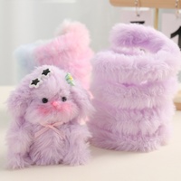 40,5 pouces de fil chenille géant en fausse fourrure de lapin, fait main, 20 mm, pour créations DIY, chiens, animaux de compagnie, lapins