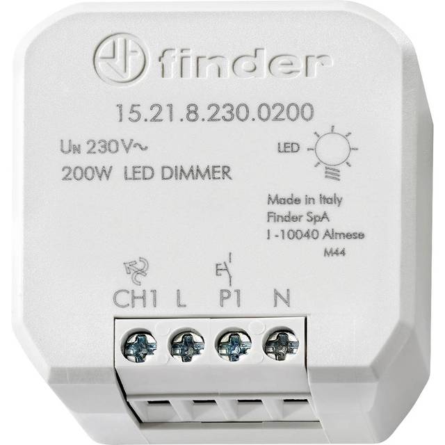 Finder Led Dimmer Switch 200W 230V 1 Channel Manual For Led Bulbs