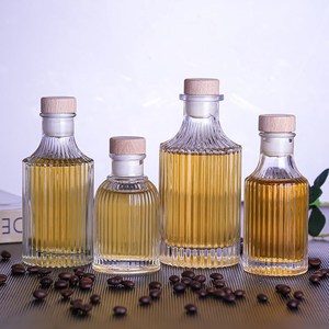 New <strong>Design</strong> clear Empty Small Juice Miniature <strong>Mini</strong> Liquor <strong>Bottle</strong> 50ml Whisky Vodka Brand <strong>Bottle</strong> With Screw Cap and Cork - Product Image 2